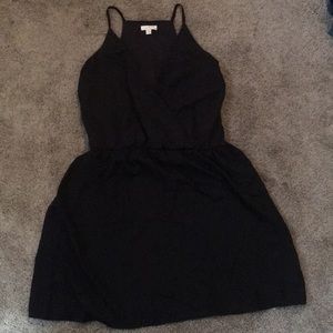 Black Spaghetti Strapped Dress